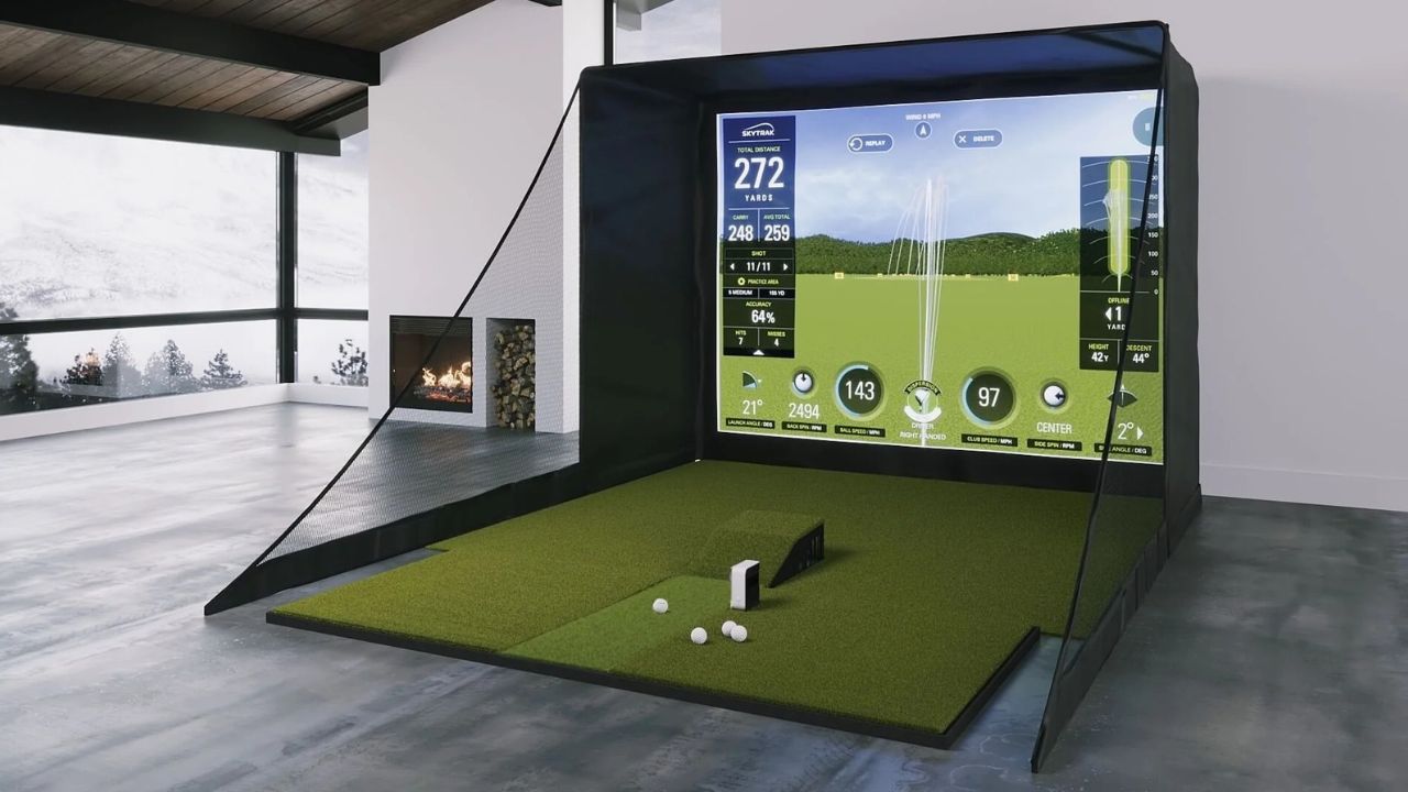 skytrak indoor golf simulator