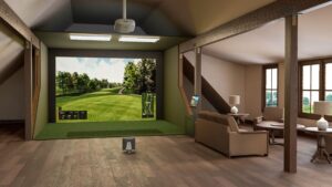 indoor golf simulator ideas