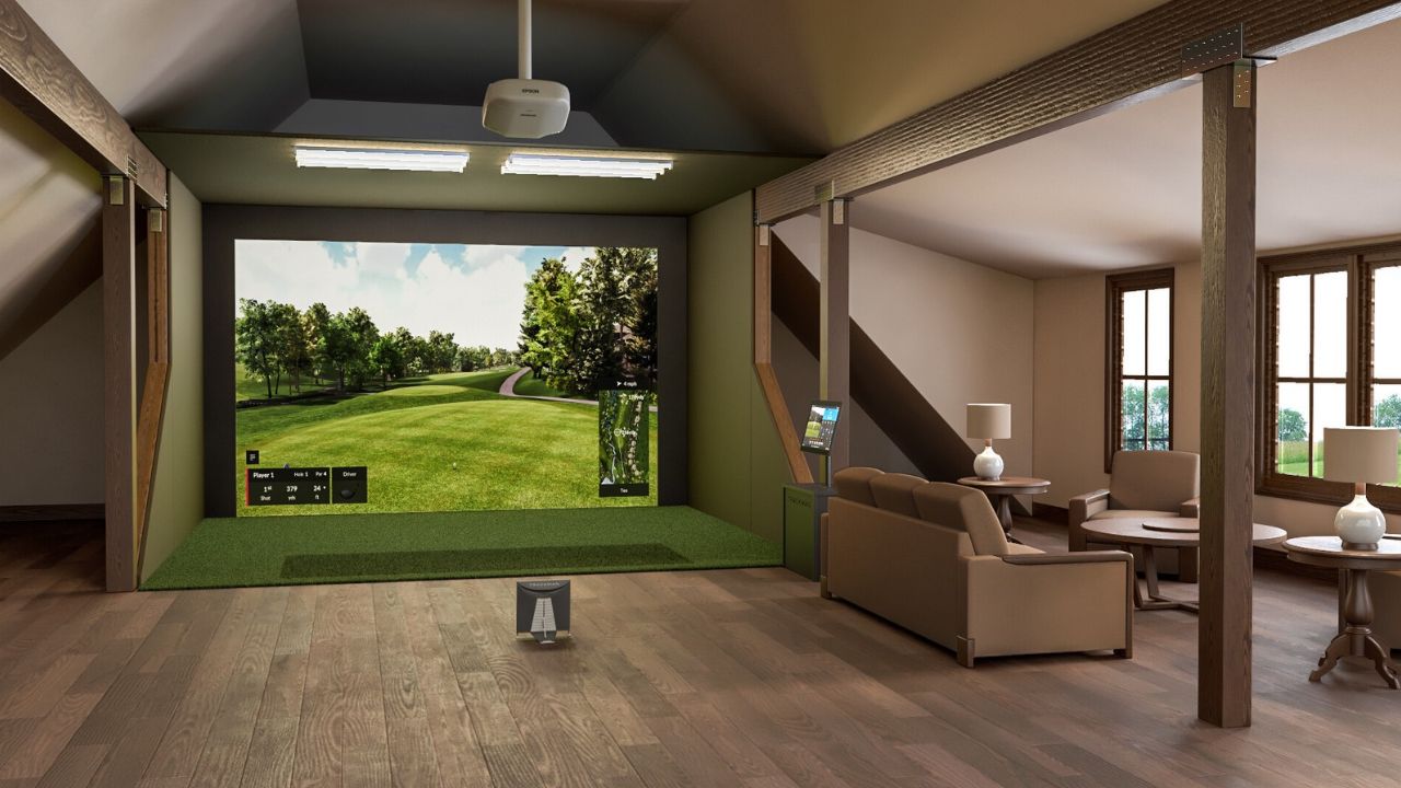 indoor golf simulator ideas