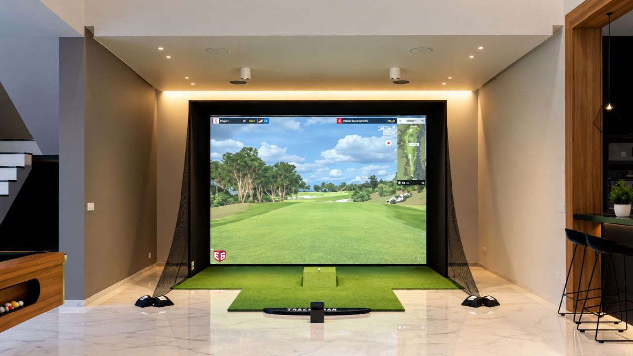 space needed for indoor golf simulator